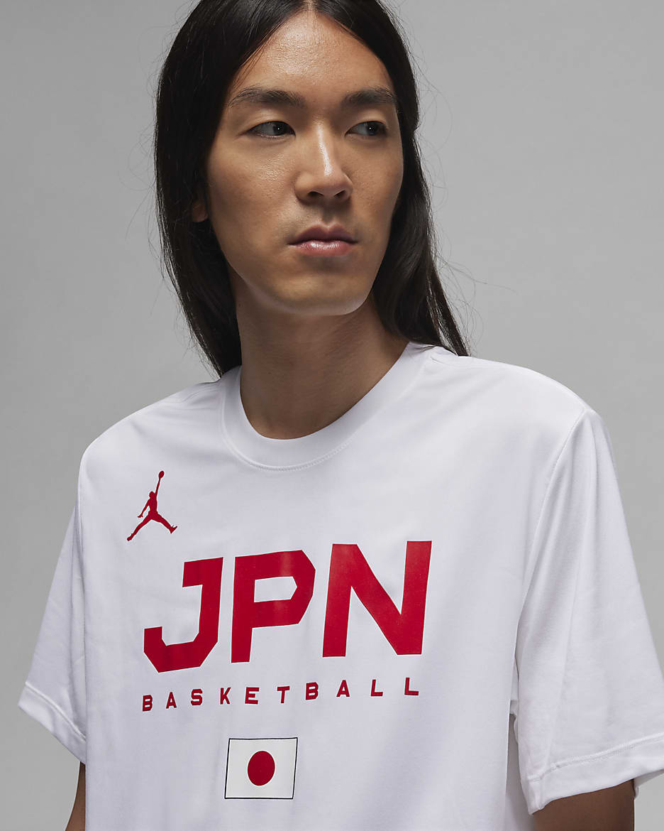 Japan Men's Jordan Dri-FIT Basketball Training T-Shirt - White