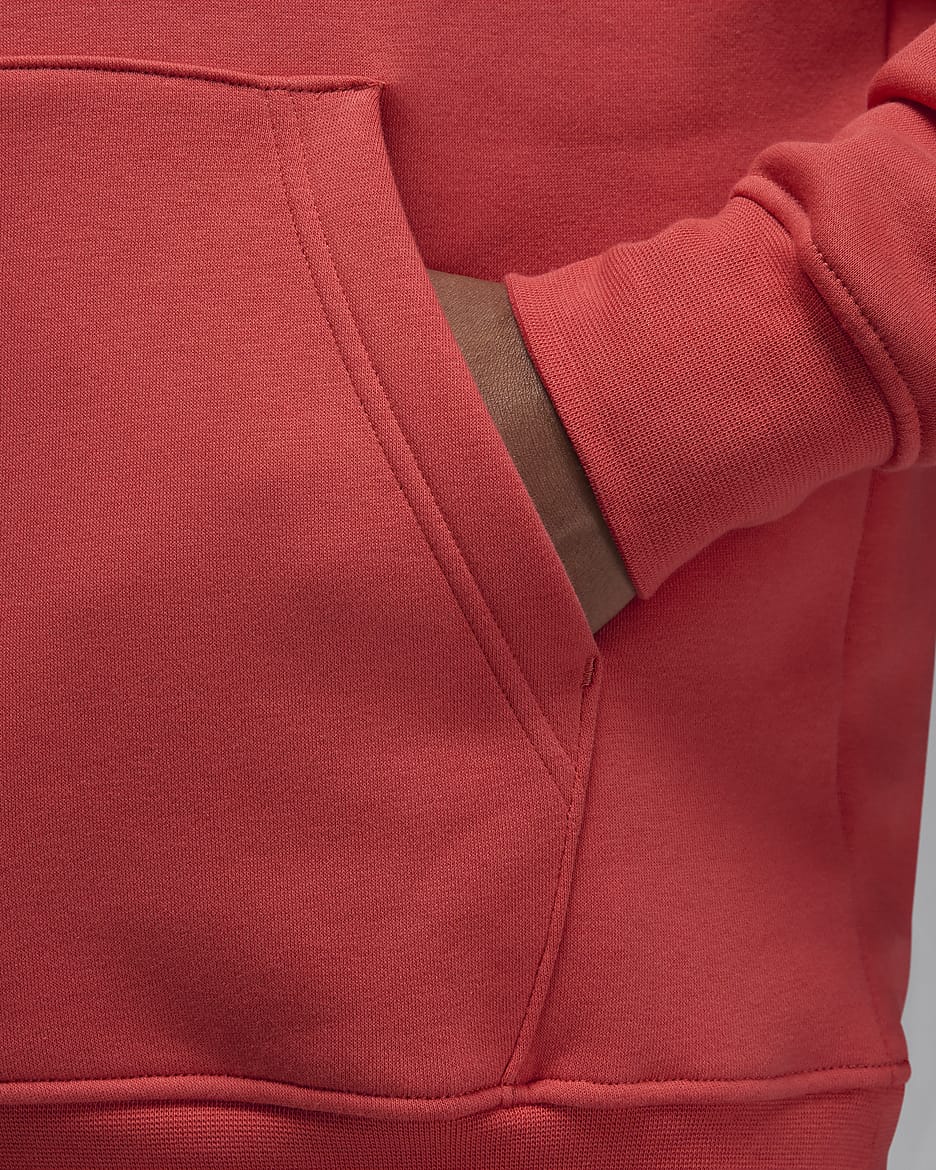 Jordan Essentials Men's Fleece Hoodie - Lobster/Gym Red