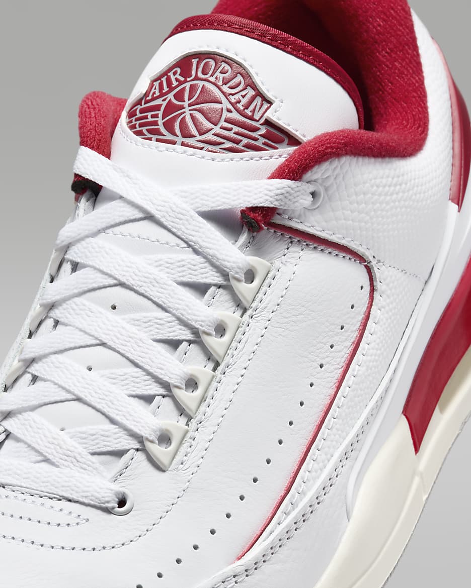 Jordan 2/3 Men's Shoes - White/Sail/Cement Grey/Varsity Red