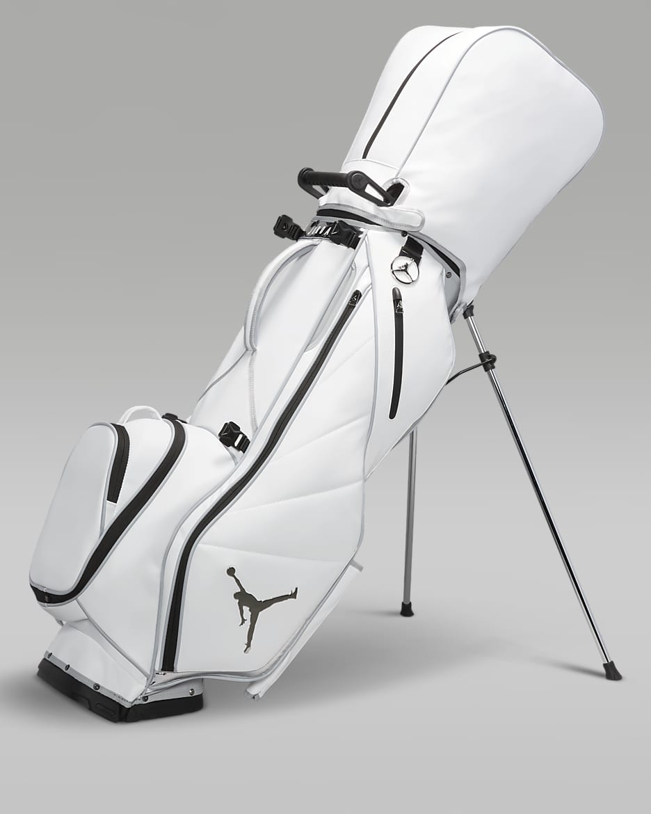 Jordan Fade Away Premium Mirror Six-Way Golf Bag - White/Wolf Grey/Metallic Silver