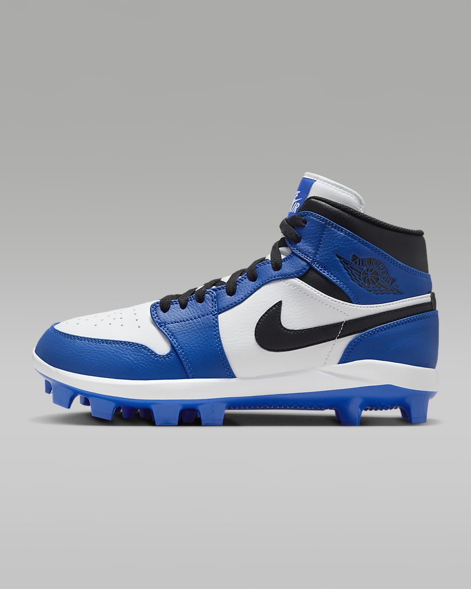 Jordan 1 Retro MCS Men's Baseball Cleats - Game Royal/White/Black