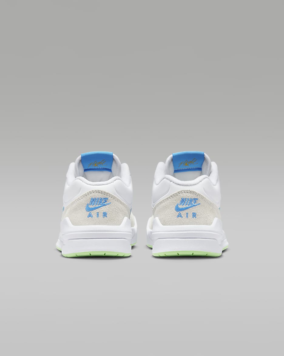 Jordan Stadium 90 Older Kids' Shoes - White/Vapour Green/Taxi/Dark Powder Blue