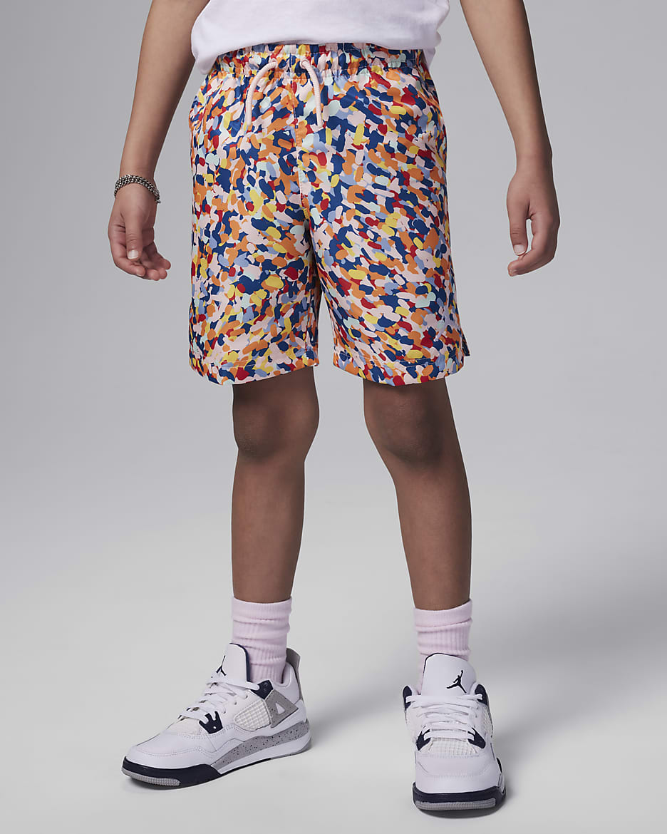 Jordan MJ Essentials Poolside Little Kids' Printed Shorts - Legend Pink