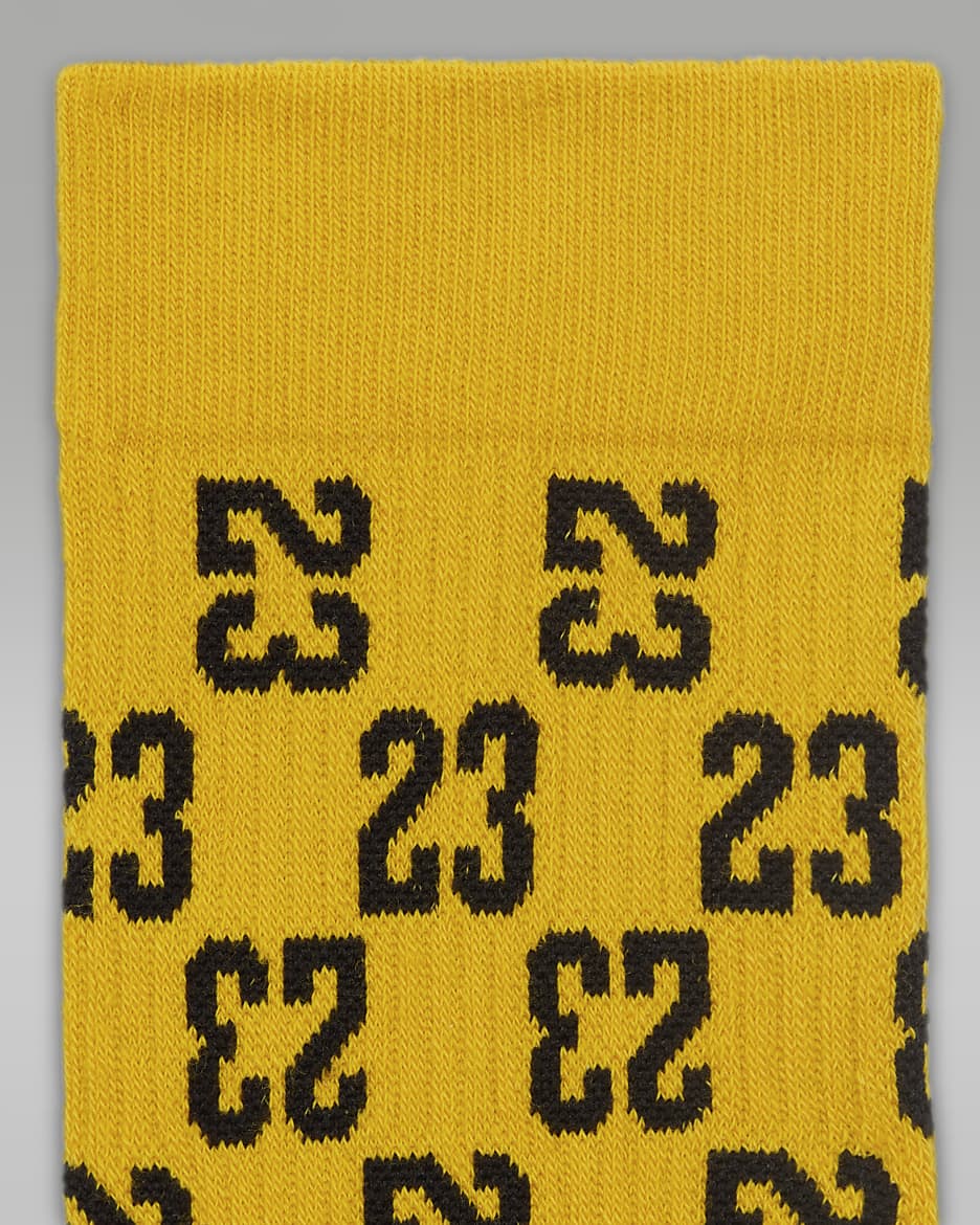 Chaussettes mi-mollet Jordan Everyday Essentials - Yellow Ochre/Noir