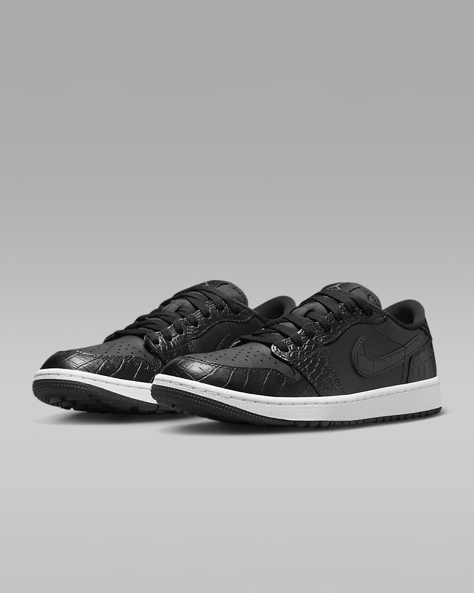 Air Jordan 1 Low G Golf Shoes - Black/Iron Grey/White/Black