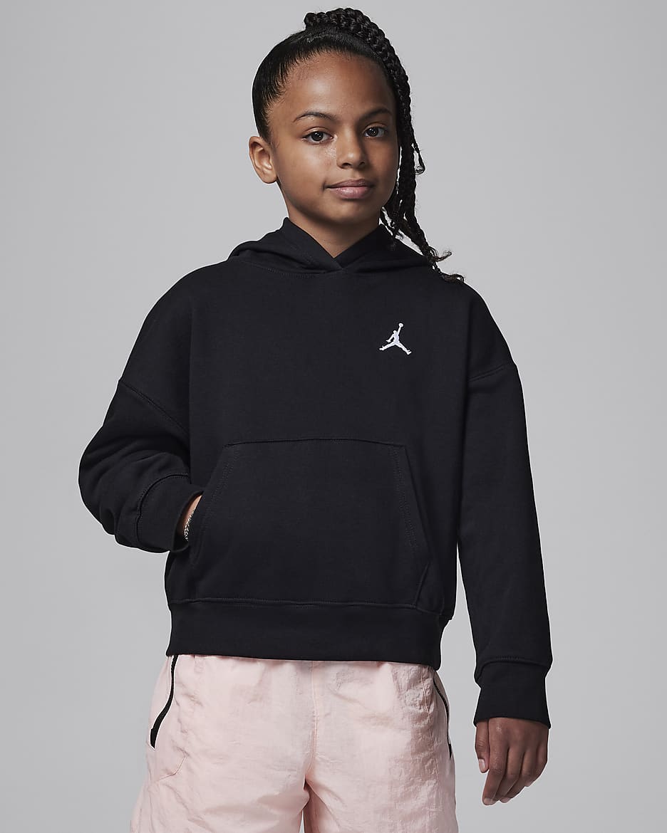 Jordan Brooklyn Essentials Hoodie (ältere Kinder) - Schwarz