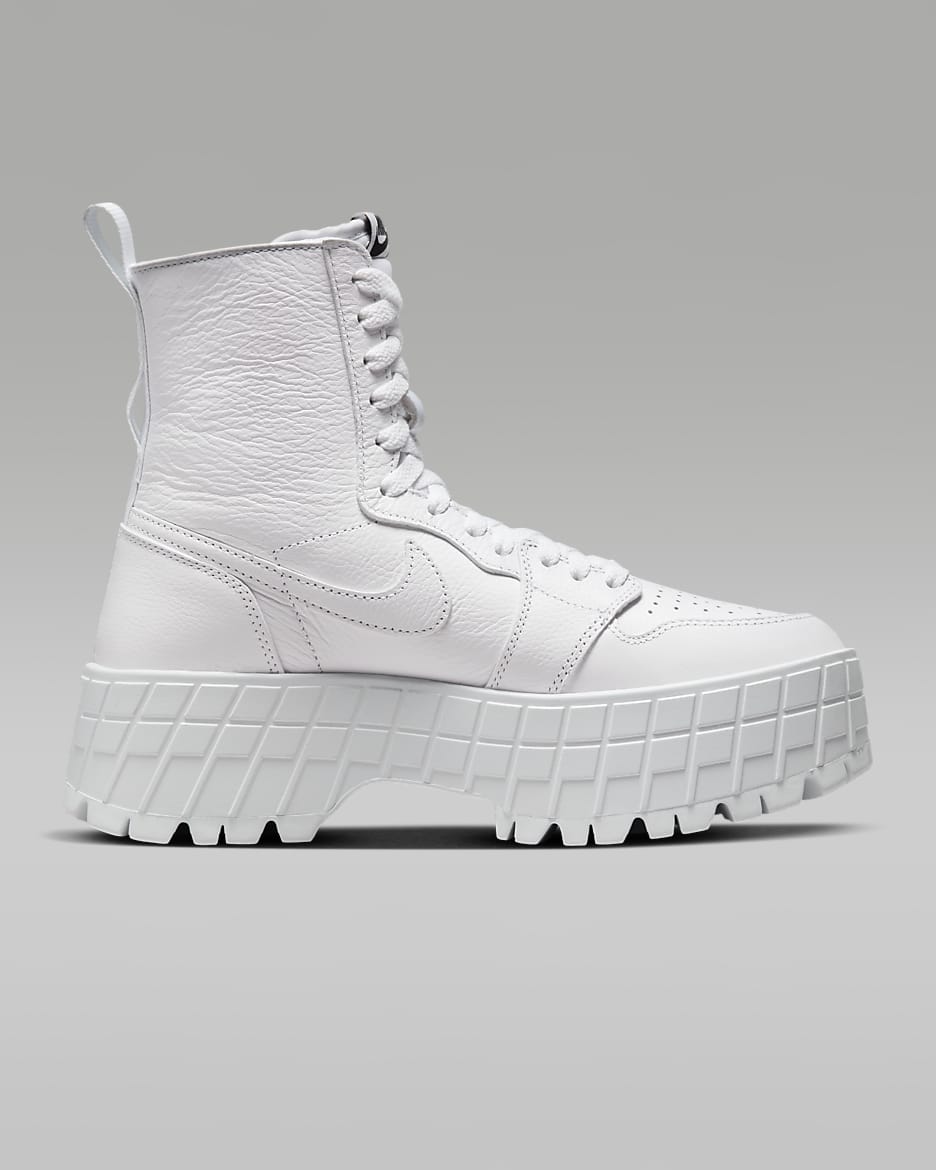 Boots Air Jordan 1 Brooklyn pour femme - Blanc/Blanc/Blanc