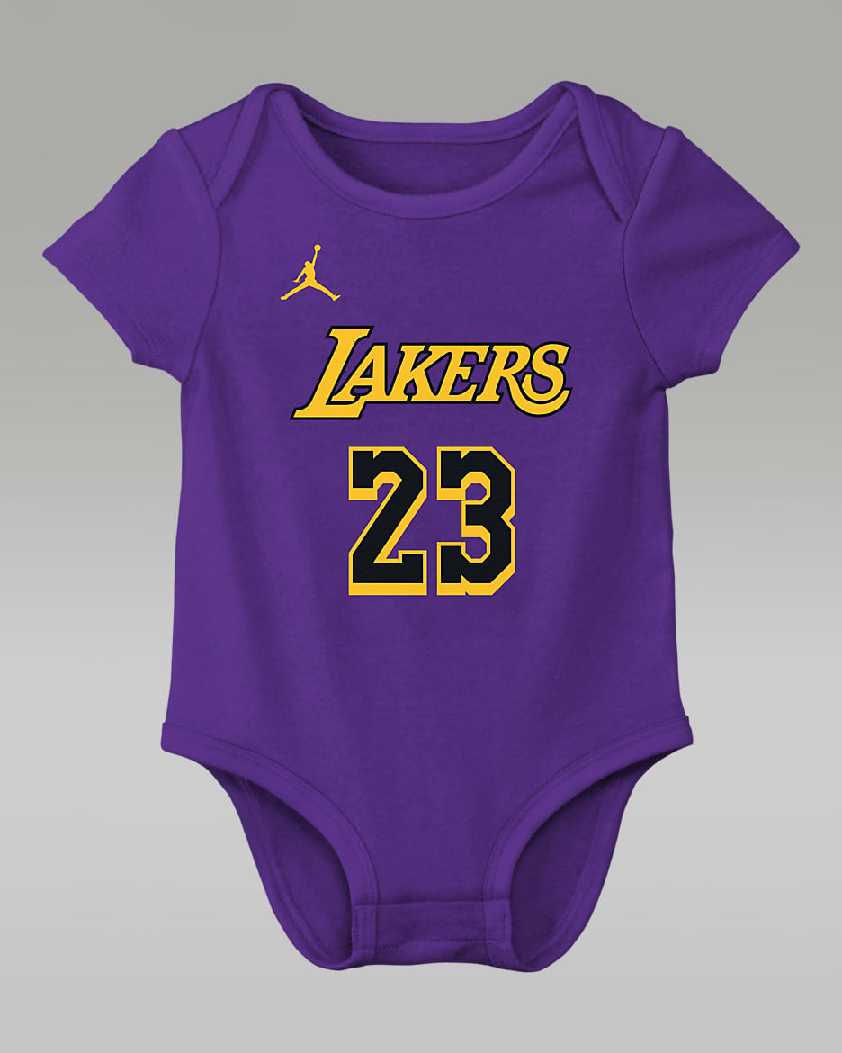 LeBron James Los Angeles Lakers Baby Jordan NBA Bodysuit - Field Purple