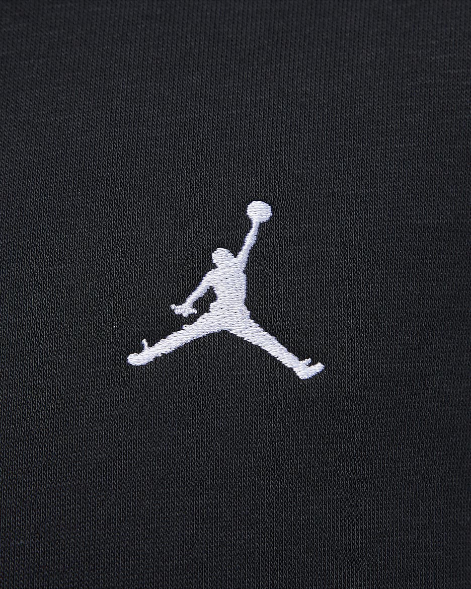 Jordan Brooklyn Fleece Sıfır Yaka Kadın Sweatshirt'ü - Siyah/Beyaz