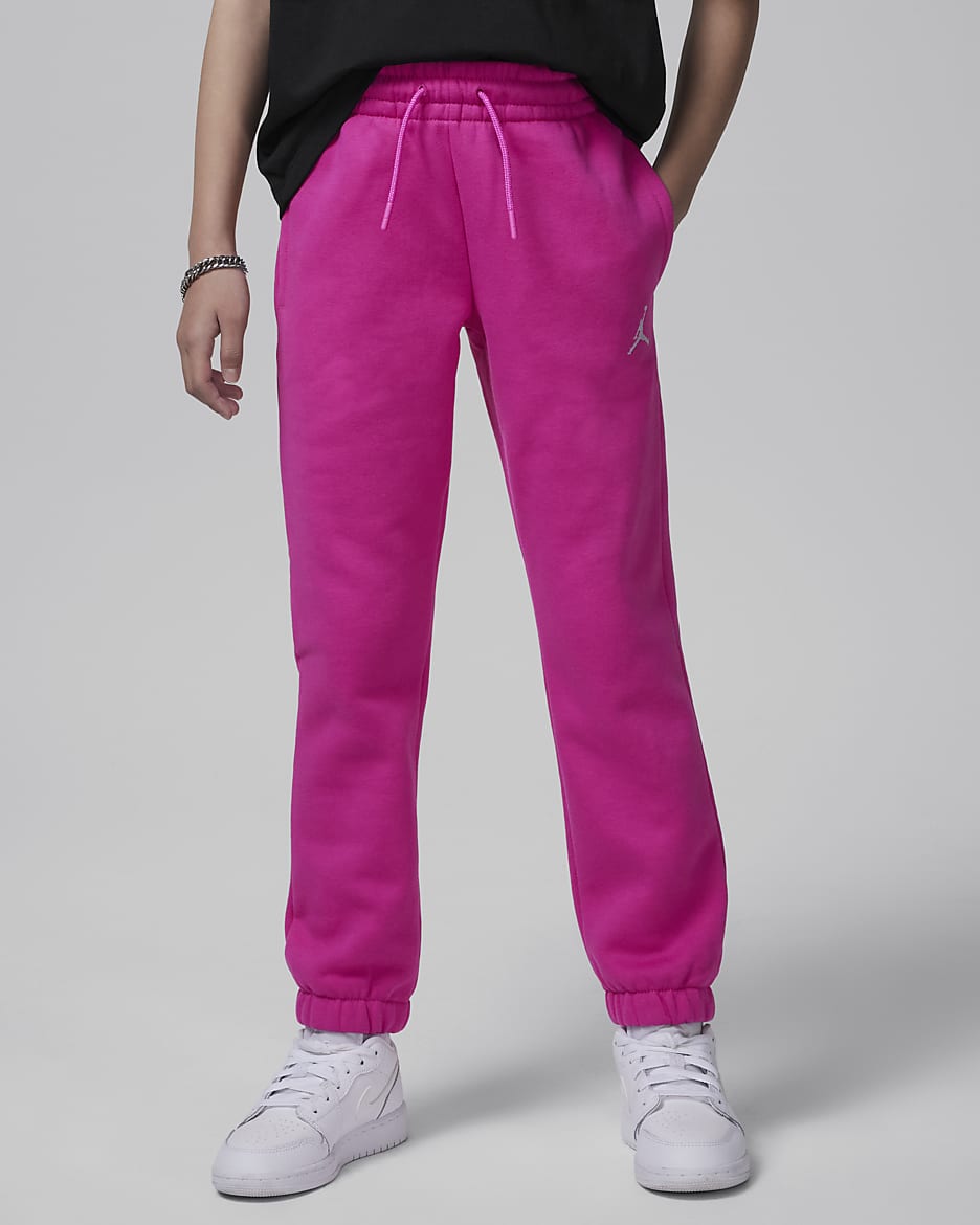 Jordan Brooklyn Essentials Big Kids' Pants - Fire Pink