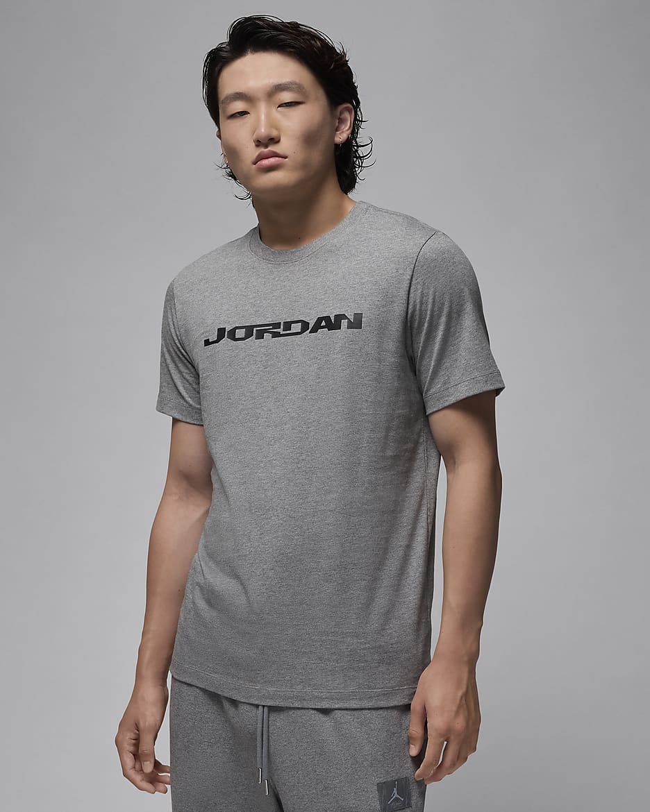 Jordan MVP 男款 T 恤 - Carbon Heather/黑色/黑色