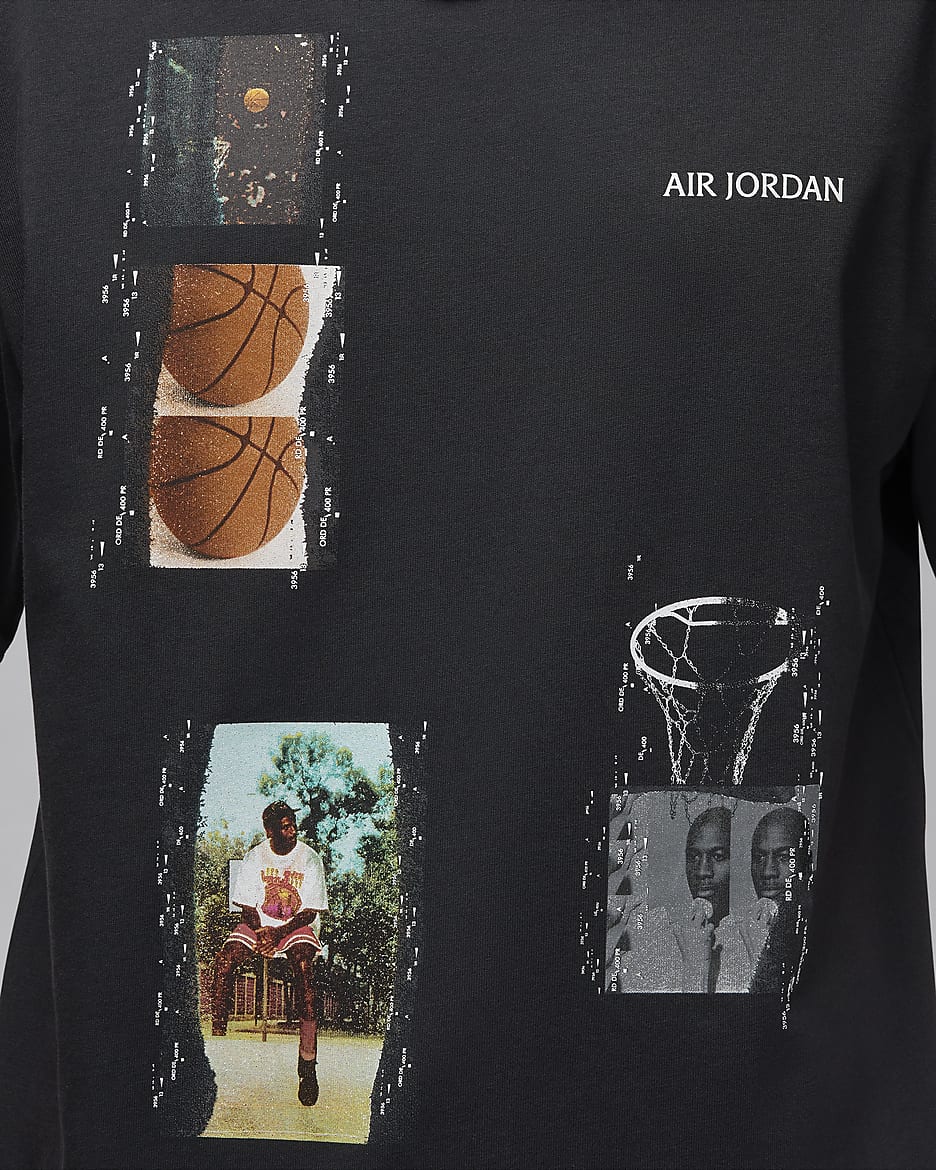 Jordan Flight Heritage Men's T-Shirt - Off Noir
