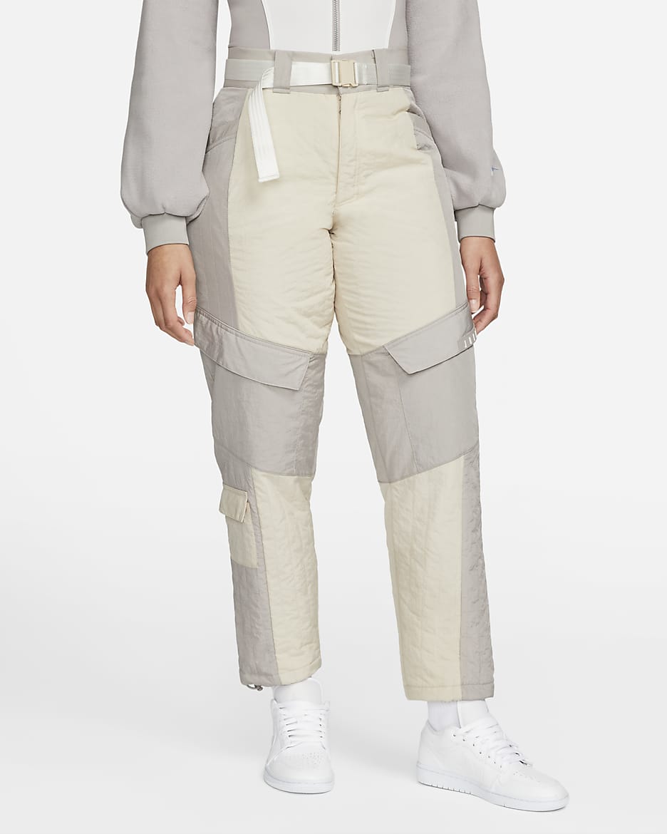 Pantalones de tejido Fleece para mujer Jordan Cozy Girl - Crudo/Gris universitario/Gris universitario/Blanco cumbre
