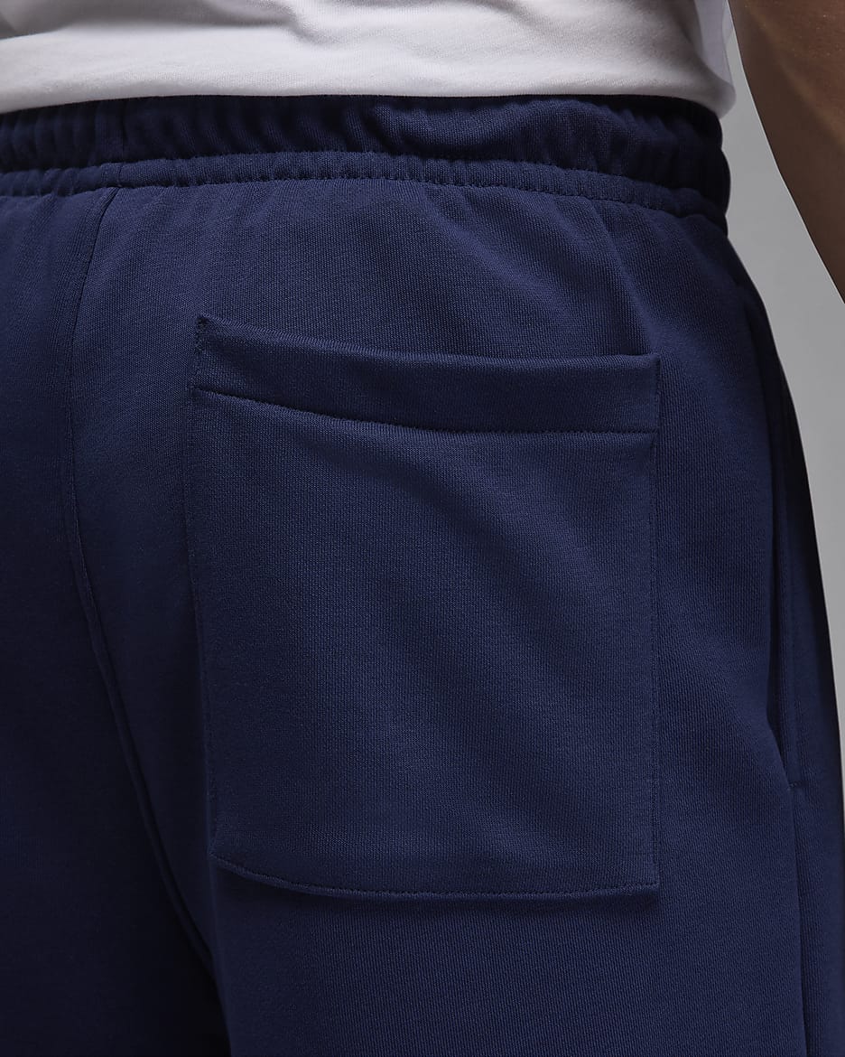 Jordan Brooklyn Fleece Men's Shorts - Midnight Navy/White