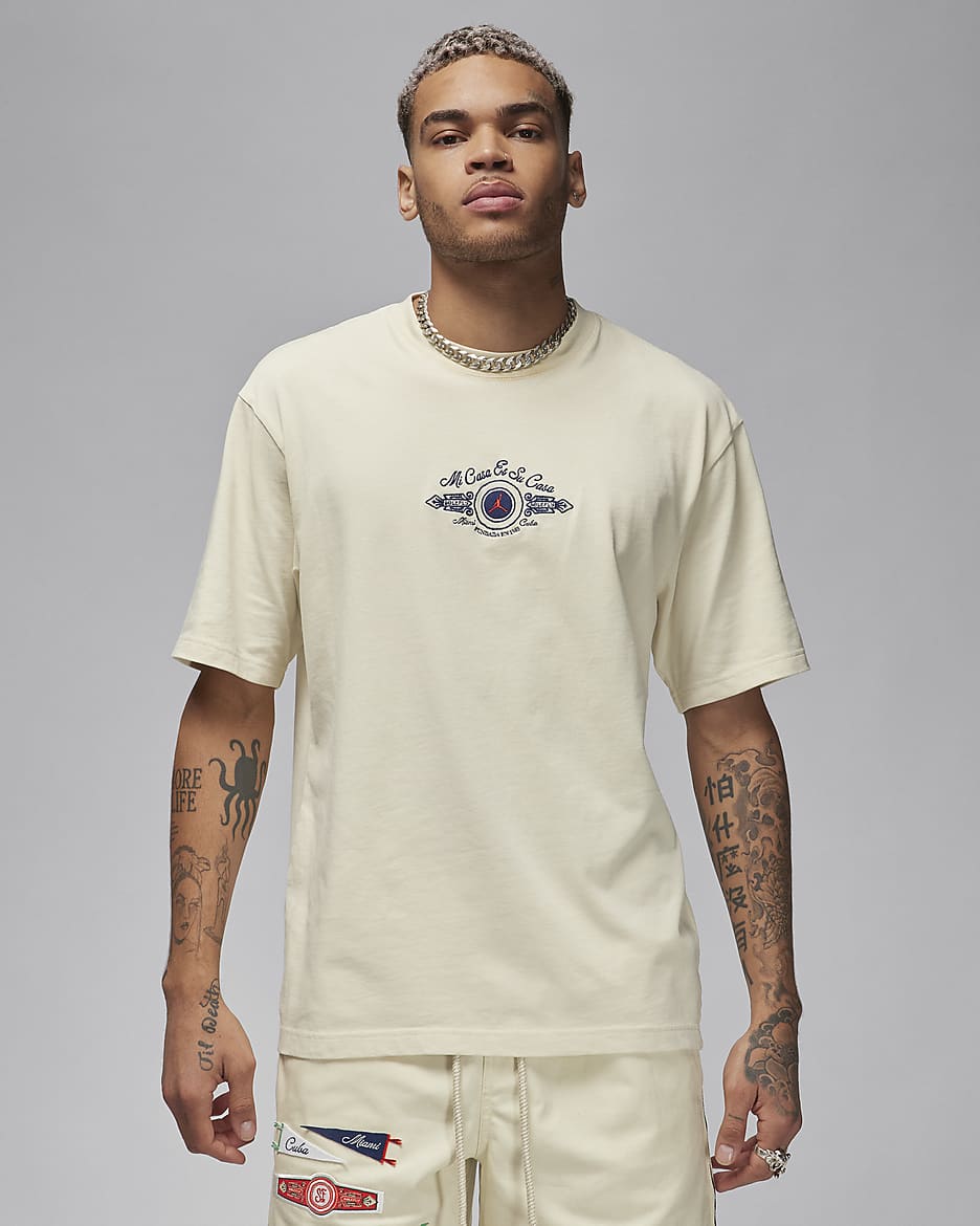 Jordan x SoleFly Men's T-Shirt - Fossil
