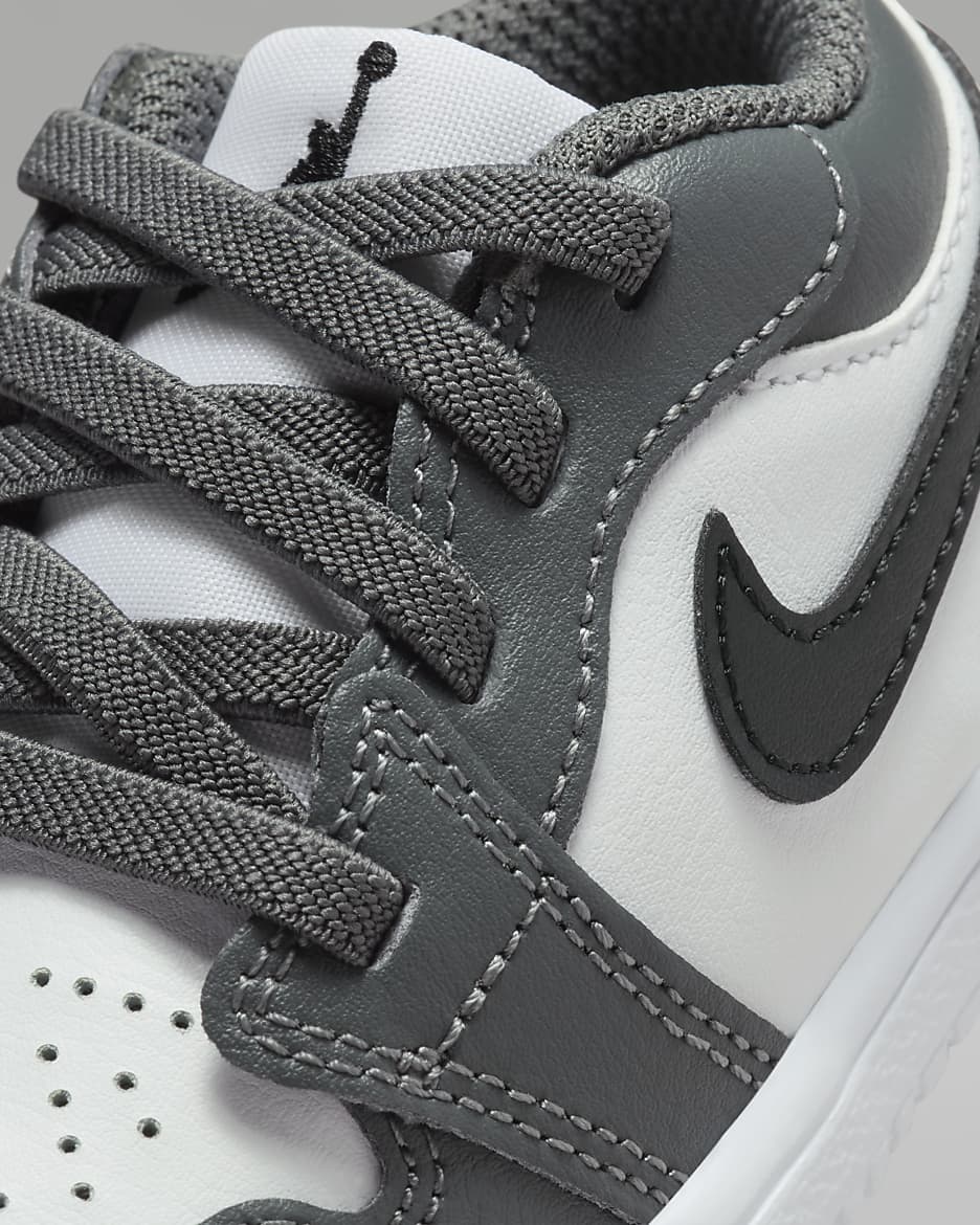 Jordan 1 Low Alt Baby/Toddler Shoes - White/Iron Grey/Black