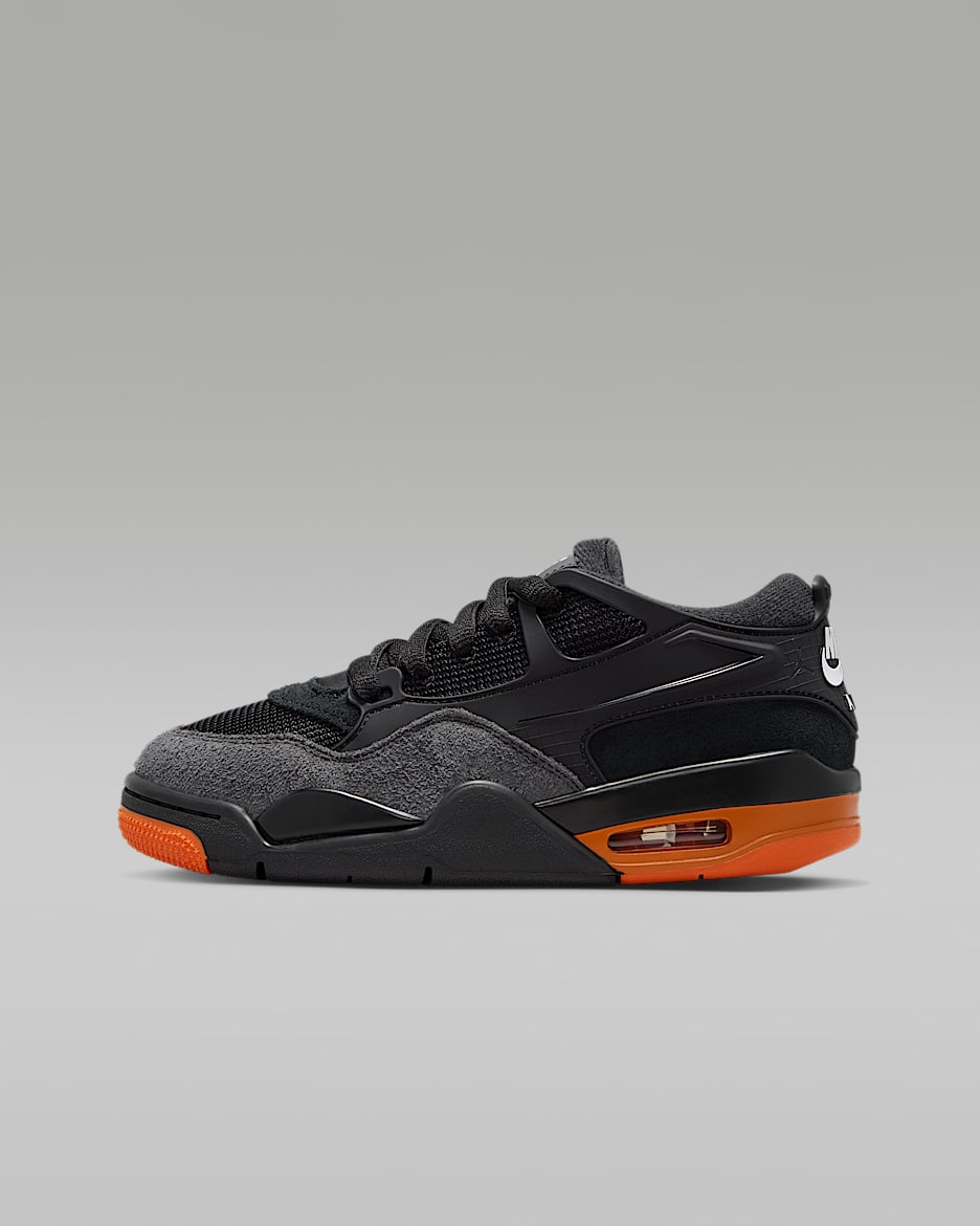 Air Jordan 4 RM Schuh (ältere Kinder) - Schwarz/Anthracite/Starfish/Weiß