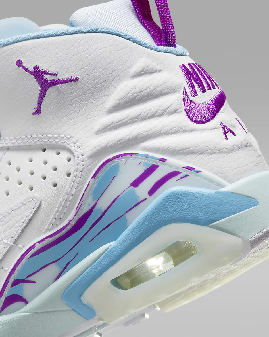 Buty dla dużych dzieci Jumpman MVP - Biel/Glacier Blue/Aquarius Blue/Hyper Violet