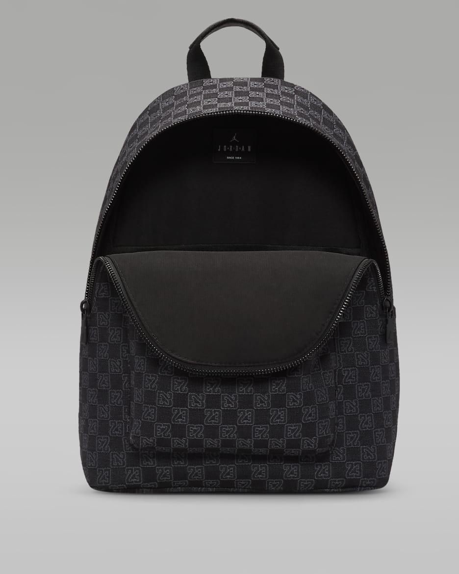 Jordan Monogram Backpack (25L) - Black