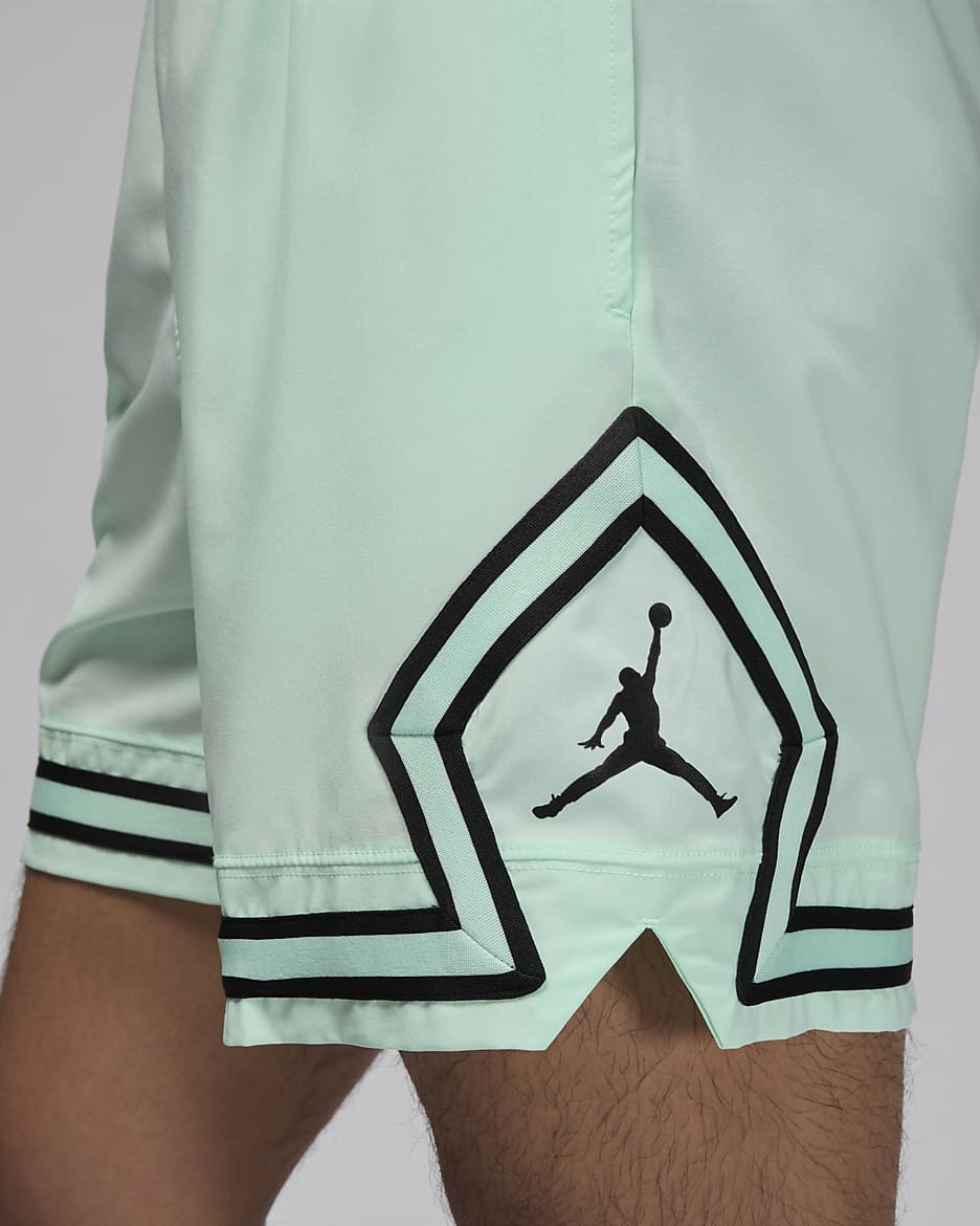 Jordan Sport Men's Dri-FIT Woven Diamond Shorts - Mint Foam/Black/Black