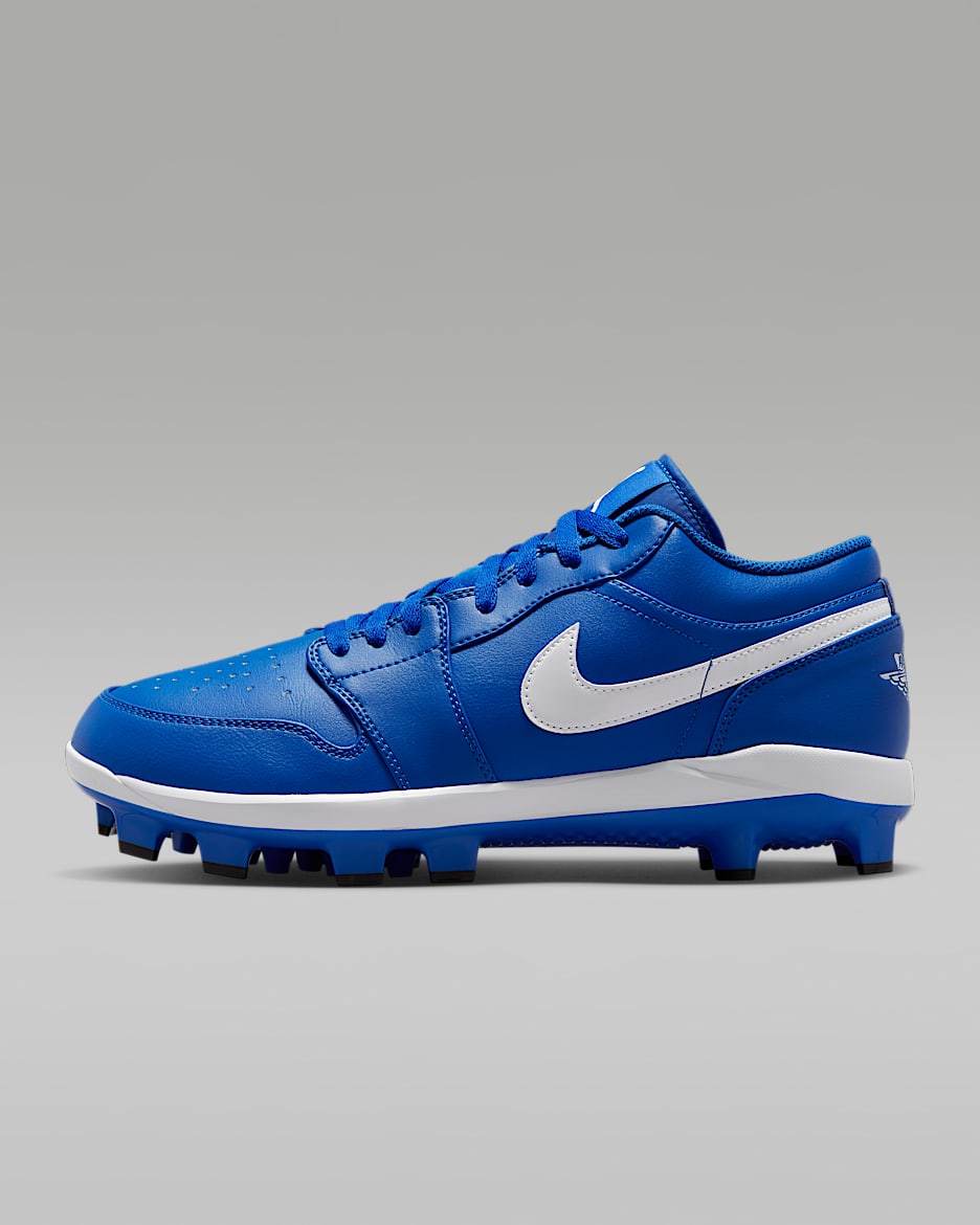 Tacos de béisbol para hombre Jordan 1 Retro MCS Low - Royal juego/Blanco/Blanco