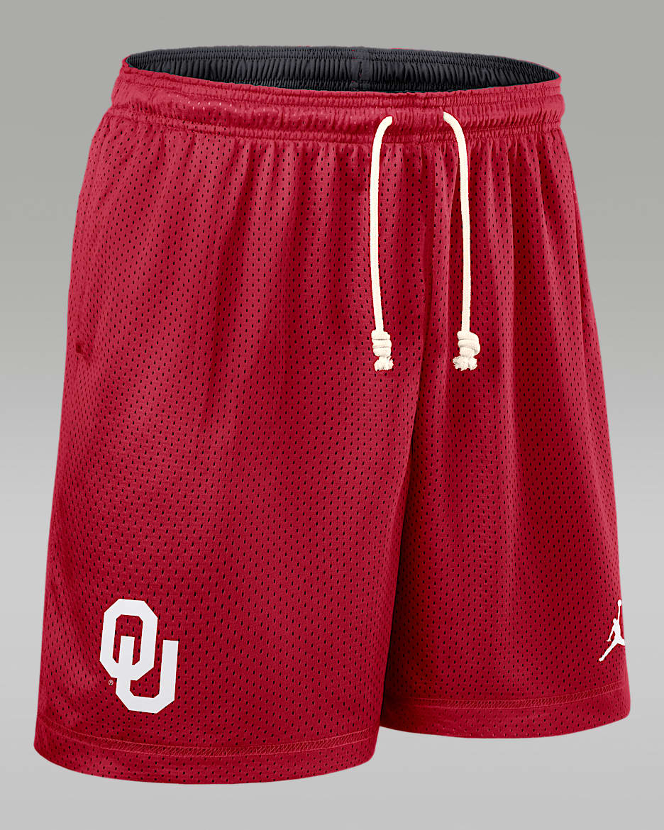 Oklahoma Sideline Reversible Men’s Jordan Brand Dri-FIT College Shorts - Crimson