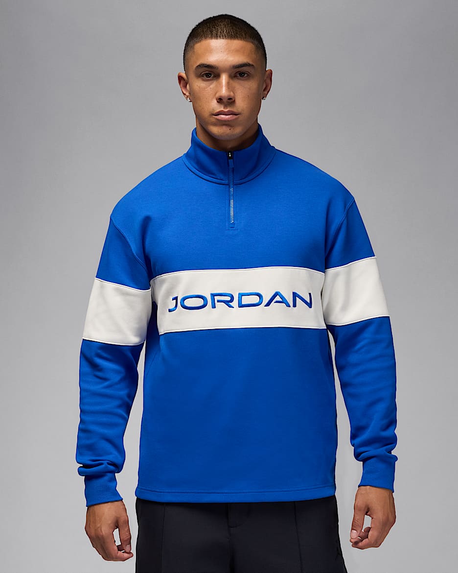 Jordan Sport Men's Dri-FIT 1/4-Zip Golf Top - Game Royal/Sail/Game Royal