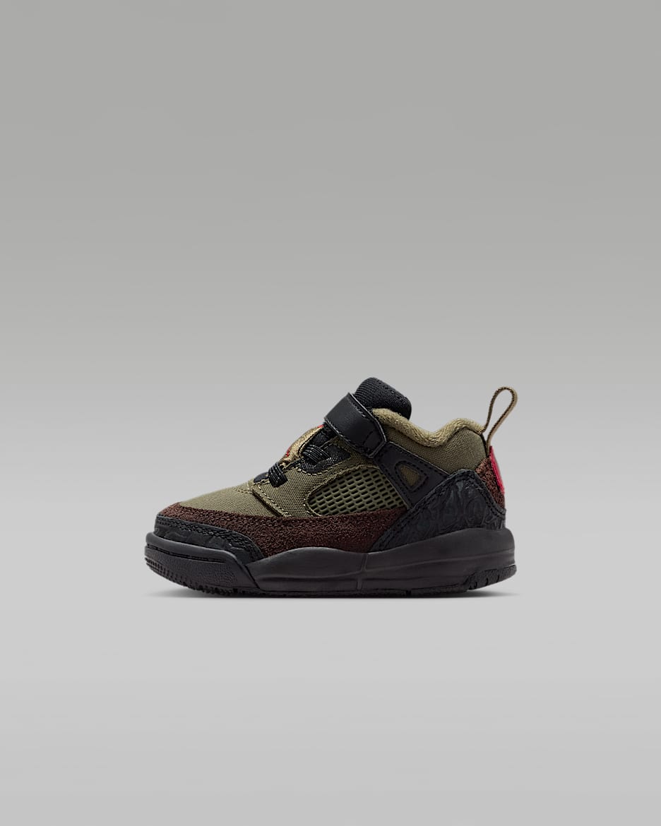 Buty dla niemowląt i maluchów Jordan Spizike Low - Medium Olive/Czerń/Baroque Brown/University Red