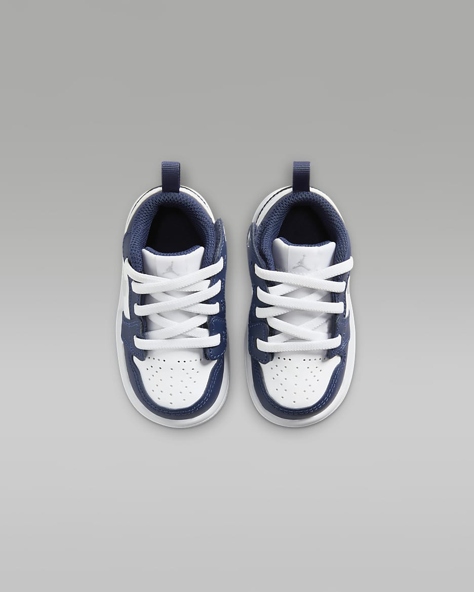 Chaussure Jordan 1 Low Alt pour bébé et tout-petit - Blanc/Midnight Navy/Wolf Grey