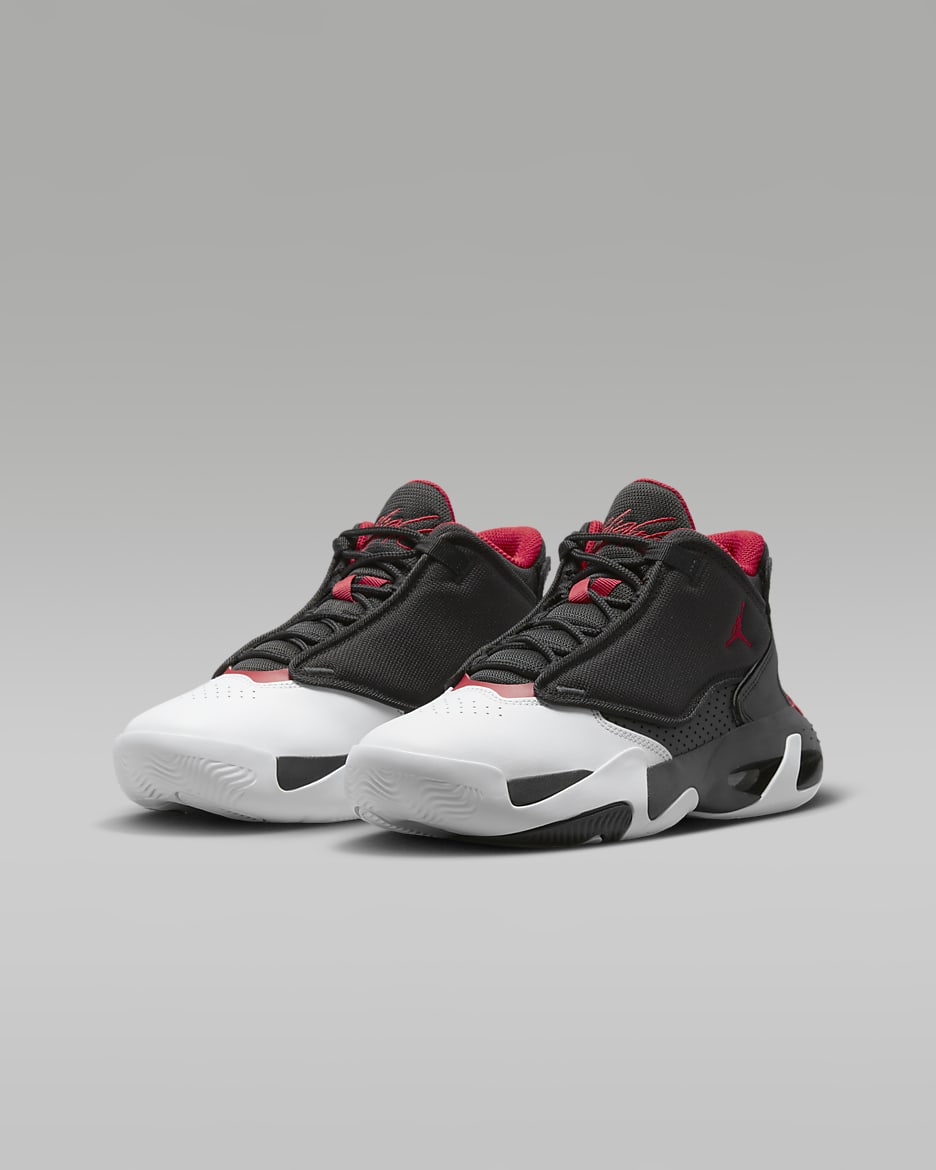 Jordan Max Aura 4 Older Kids' Shoes - Black/White/Gym Red