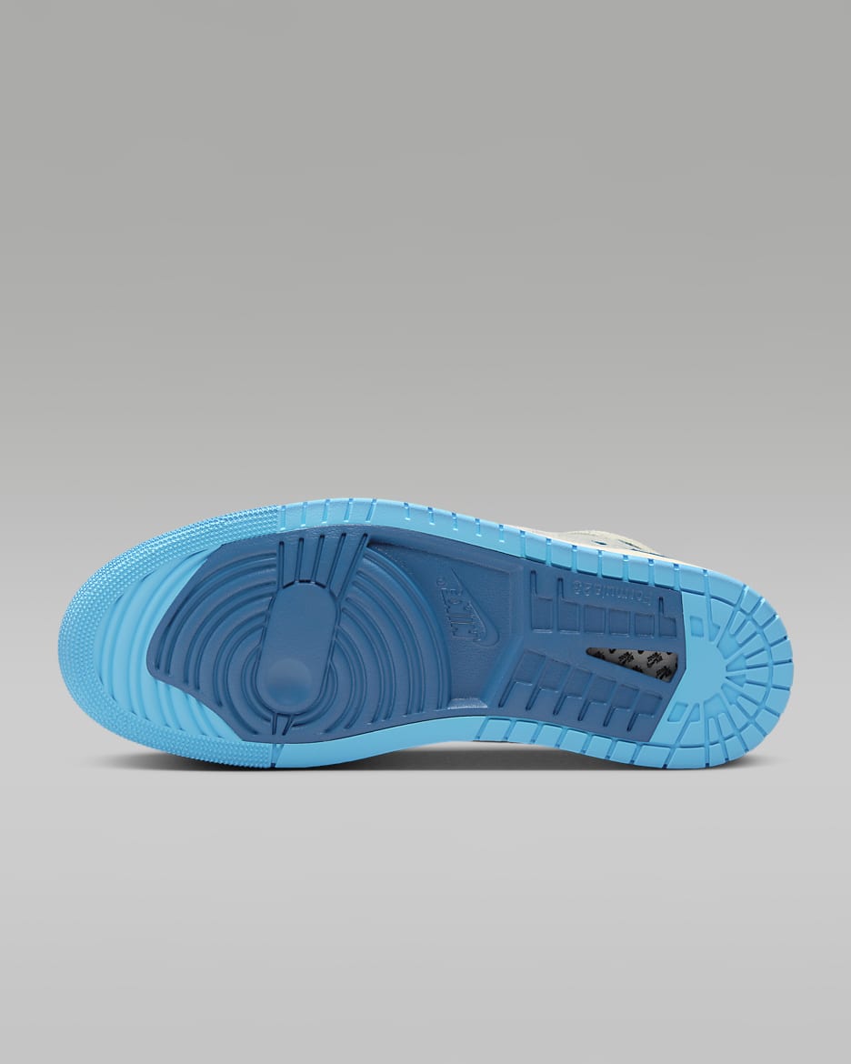Air Jordan 1 Zoom CMFT 2 Men's Shoes - Sail/Blue Grey/Light Silver/Dark Powder Blue
