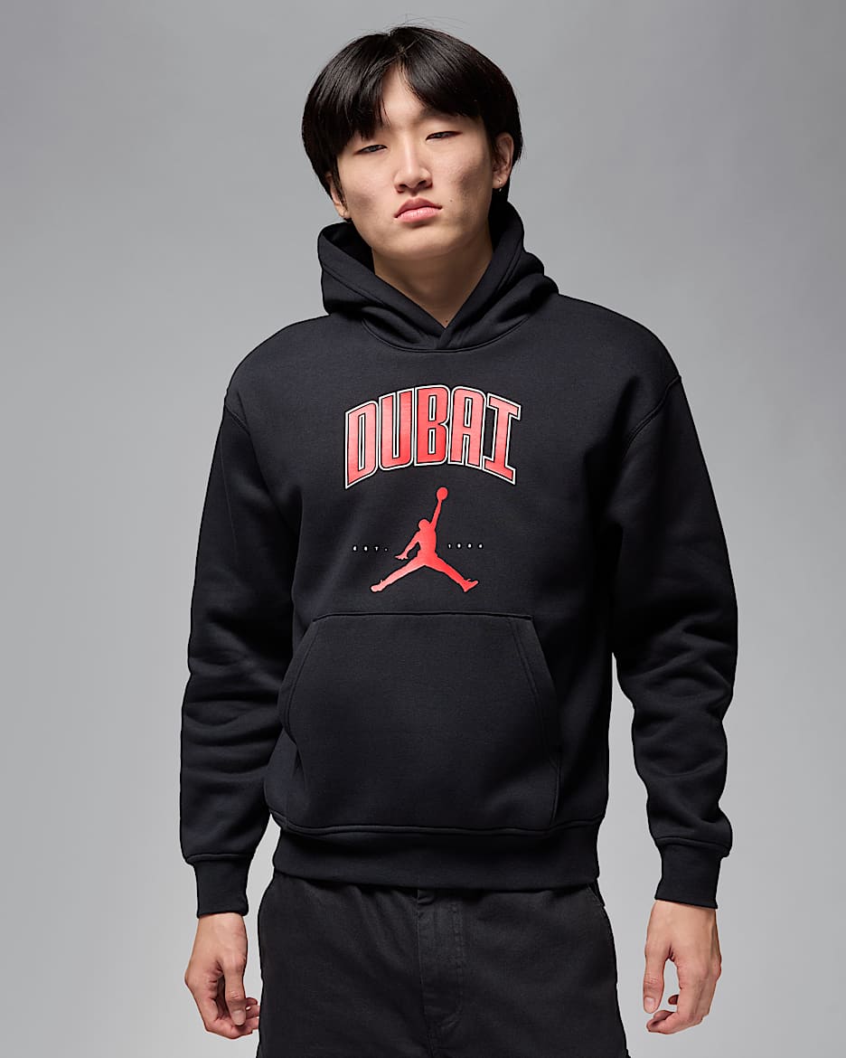 Sweat à capuche en Fleece Dubai Jordan pour homme - Noir