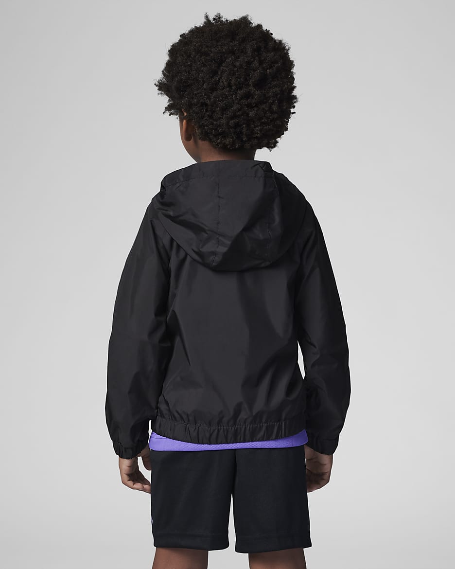 Jordan Little Kids' Full-Zip Jacket - Black/White