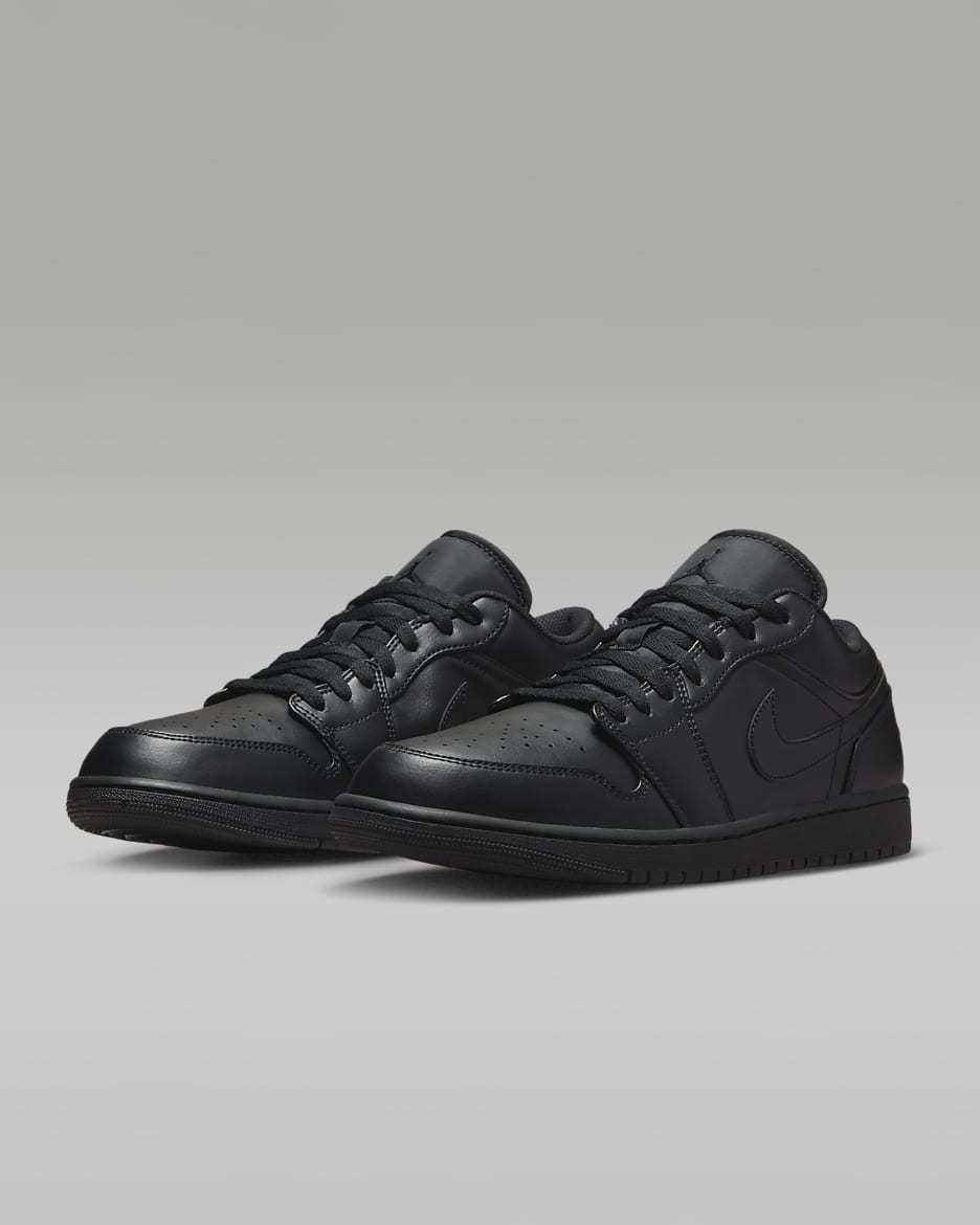 Air Jordan 1 Low Men's Shoes - Black/Black/Black