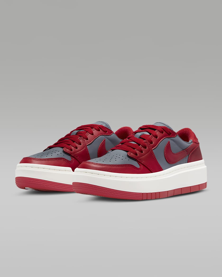 Air Jordan 1 Elevate Low Women's Shoes - Dark Grey/Sail/Varsity Red