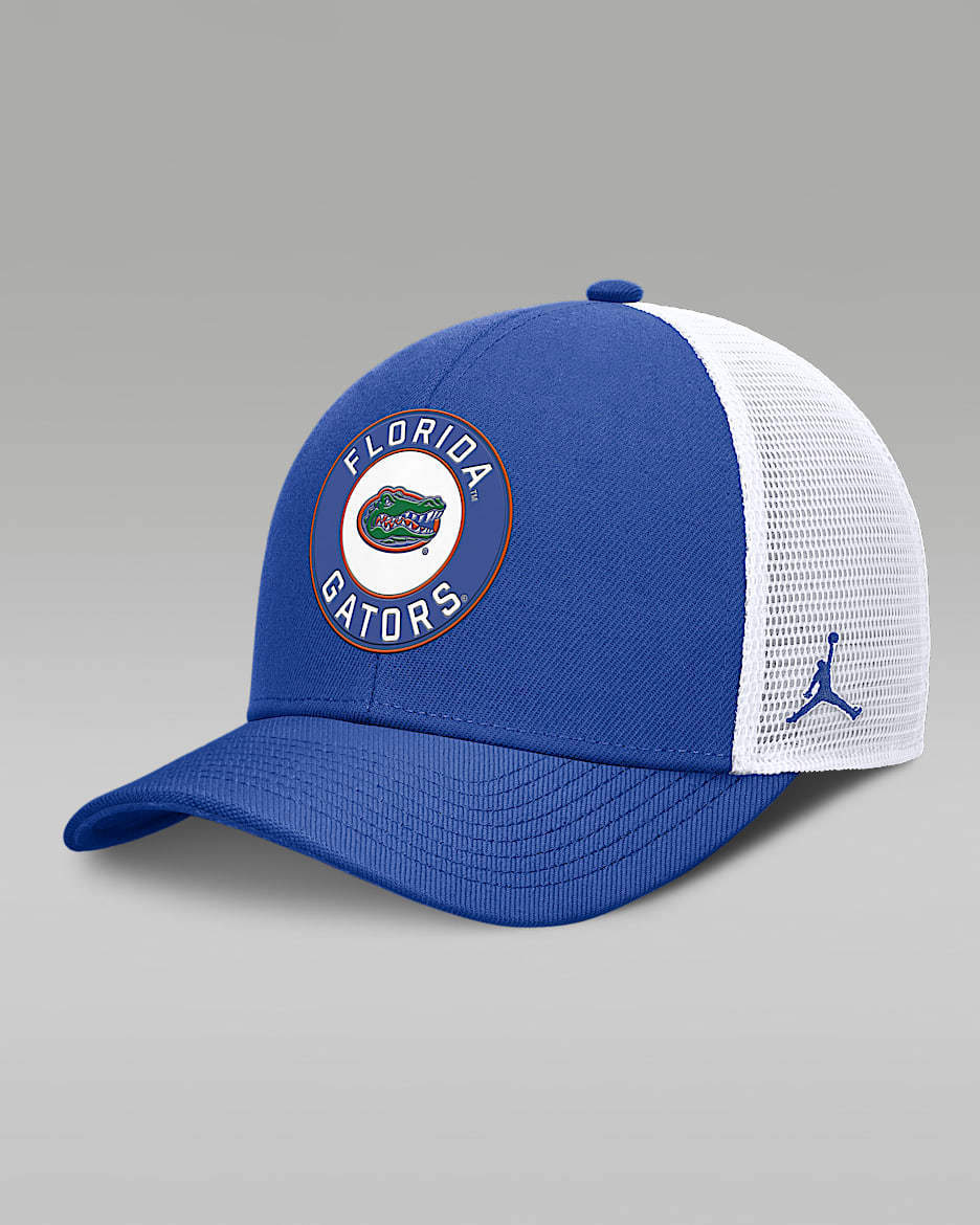 Florida Primetime Rise Men's Jordan Brand Dri-FIT College Trucker Adjustable Hat - Royal
