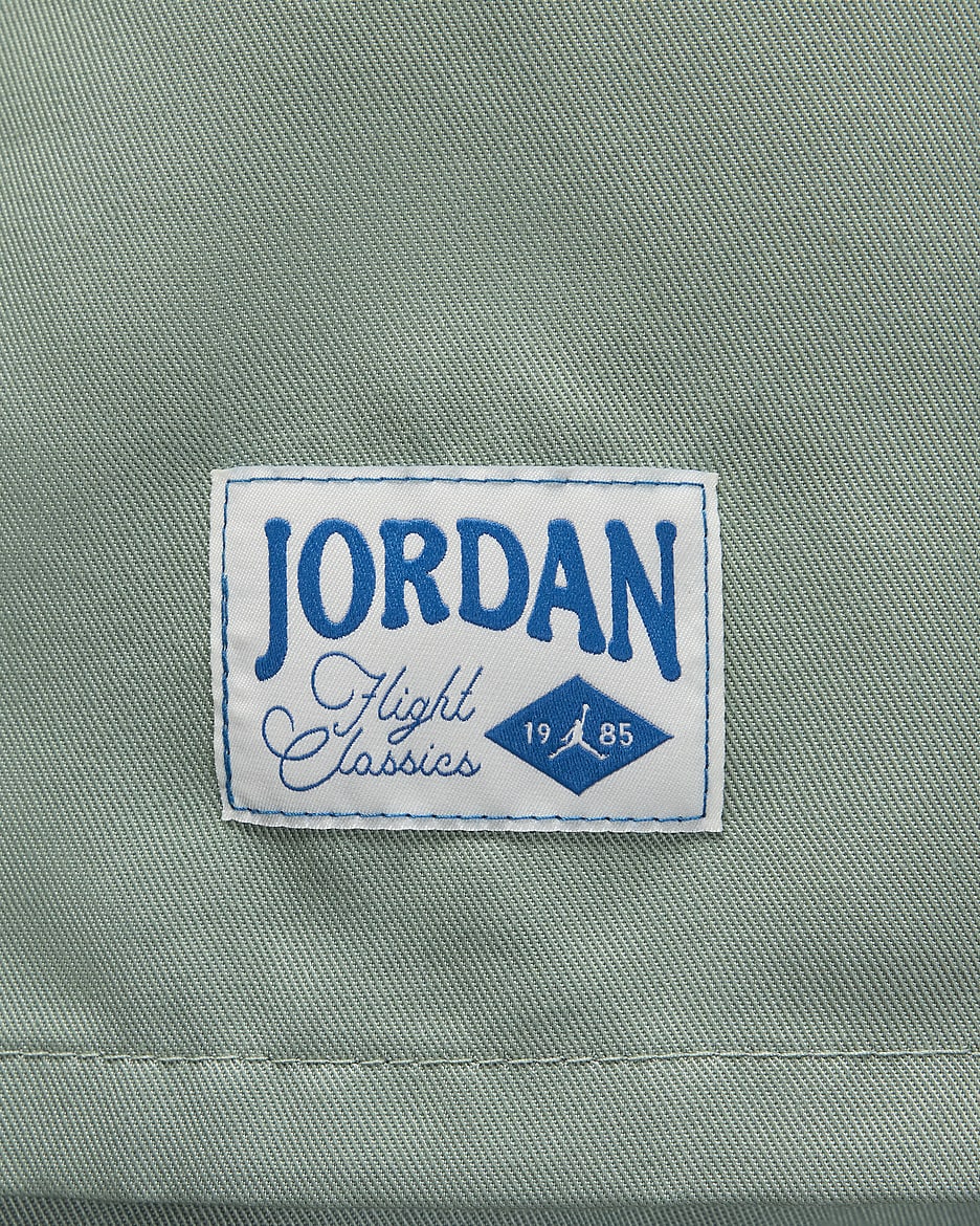 Jordan Women's Woven Solid Top - Jade Smoke/Industrial Blue