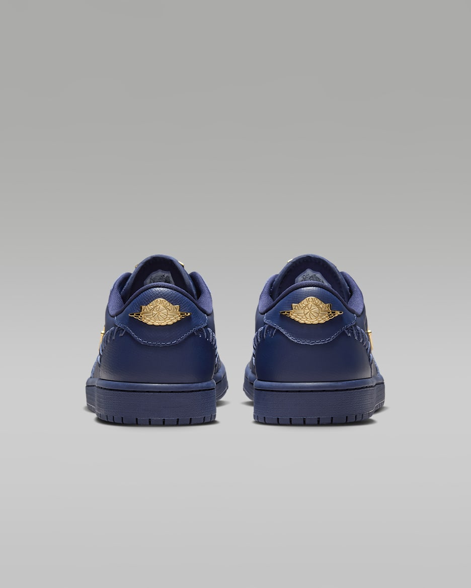 Air Jordan 1 Low Method of Make Schuh - Midnight Navy/Midnight Navy/Metallic Gold