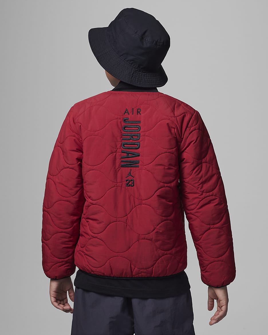 Jordan Quilted Liner Jacket Big Kids Jacket - Gym Red