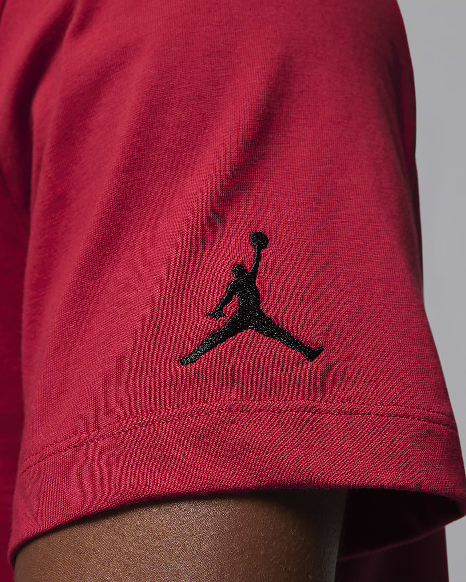 Jordan Air Men's T-Shirt - Gym Red/Black/Black