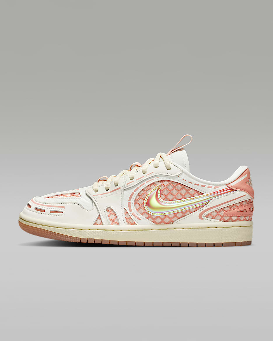 Air Jordan 1 Low Method of Make Women's Shoes - Sail/Coconut Milk/Washed Coral/Light Madder Root