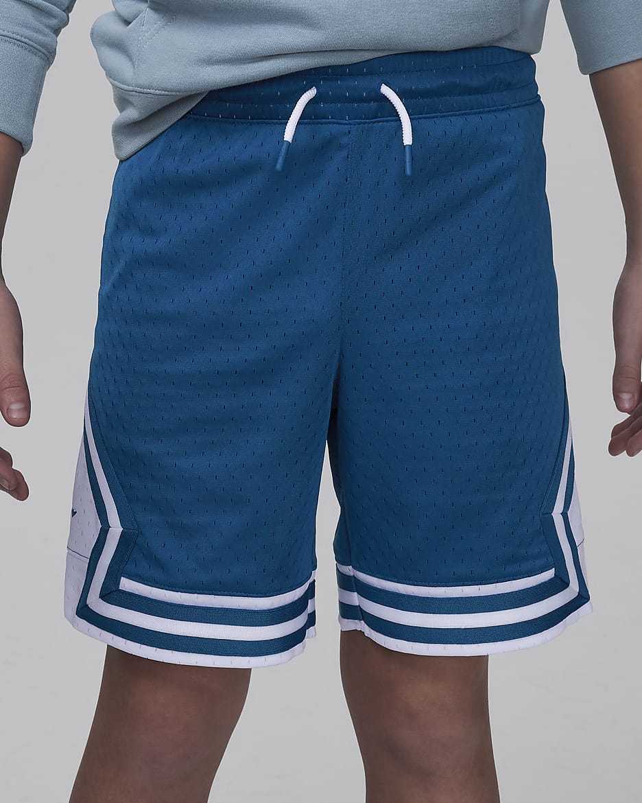 Jordan Air Big Kids' Dri-FIT Diamond Shorts - Industrial Blue