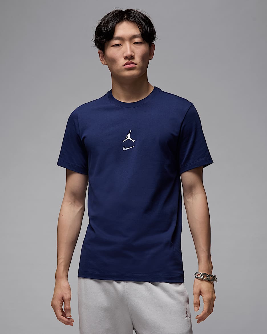 Jordan MVP Men's Jumpman T-Shirt - Midnight Navy/Light Smoke Grey/White