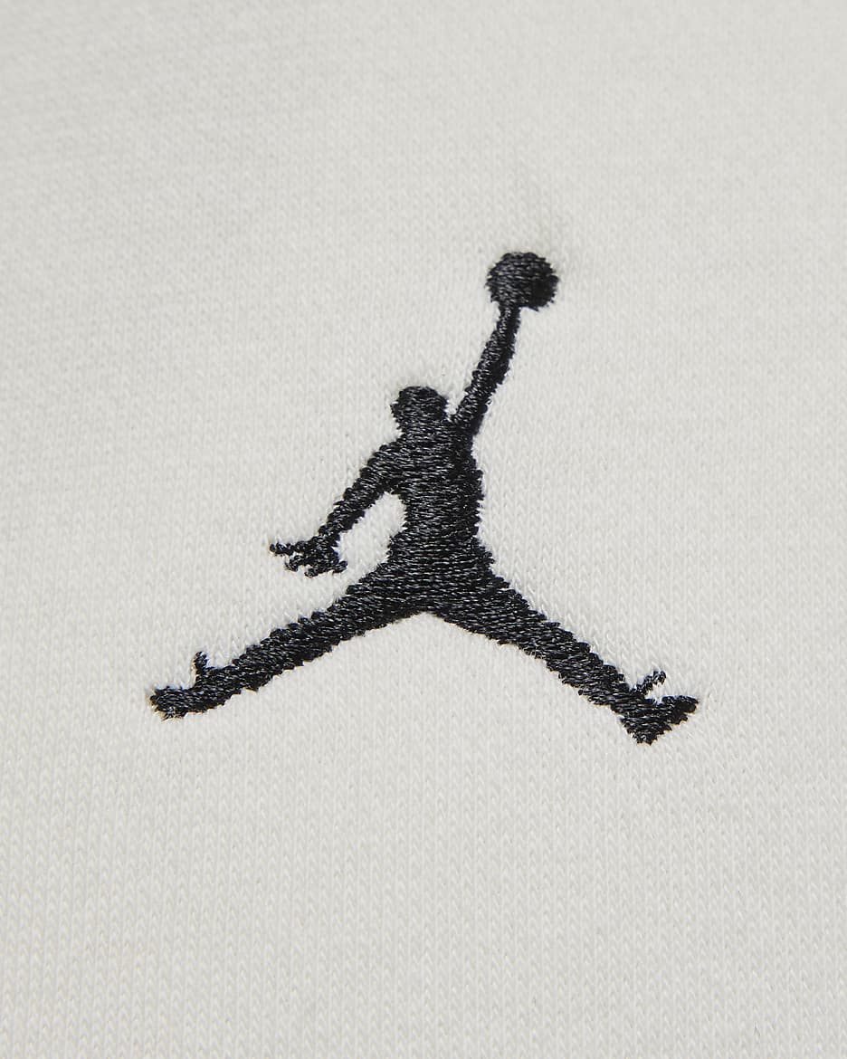 Jordan Brooklyn Fleece kerek nyakkivágású női pulóver - Sail/Fekete