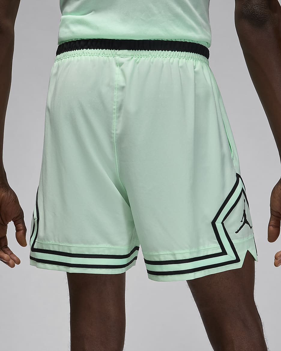 Jordan Sport Men's Dri-FIT Woven Diamond Shorts - Mint Foam/Black/Black