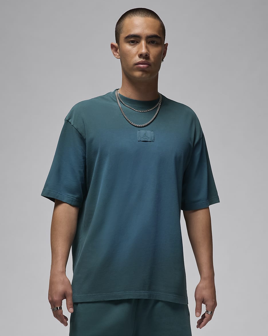 Jordan Flight Essentials 85 男款水洗 T 恤 - Oxidized Green