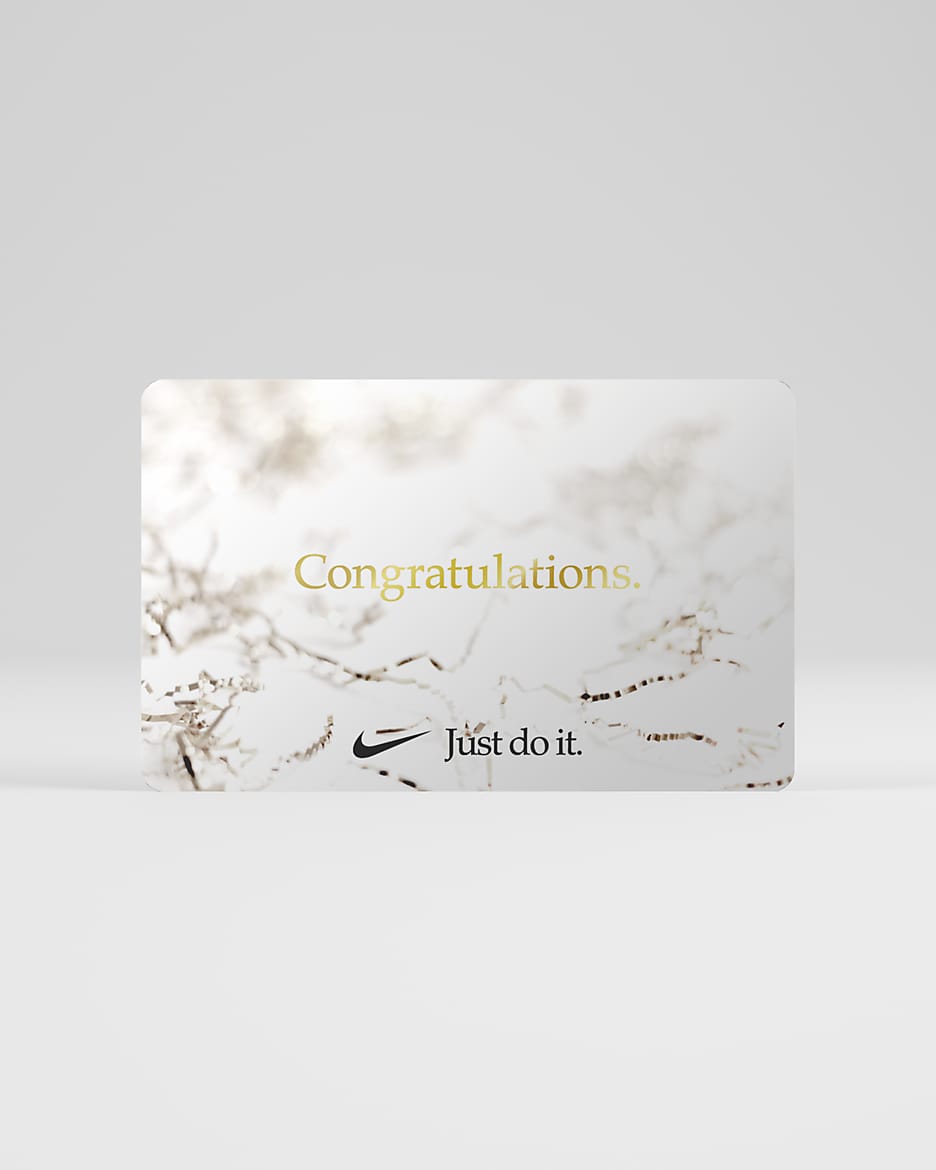 Nike Gift Card Mailed in a Mini Nike Shoebox - White