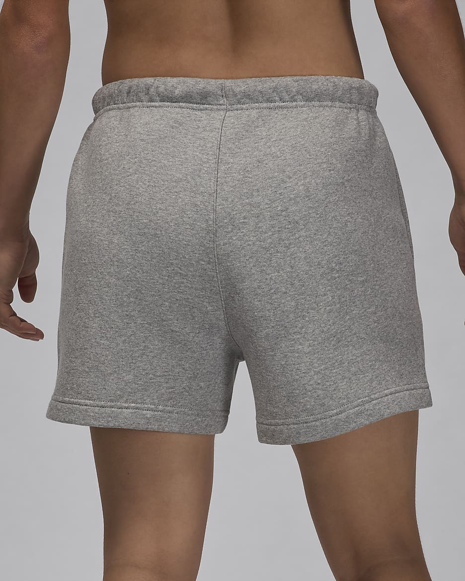 Jordan Brooklyn Fleece Women's Shorts - Dark Grey Heather/White