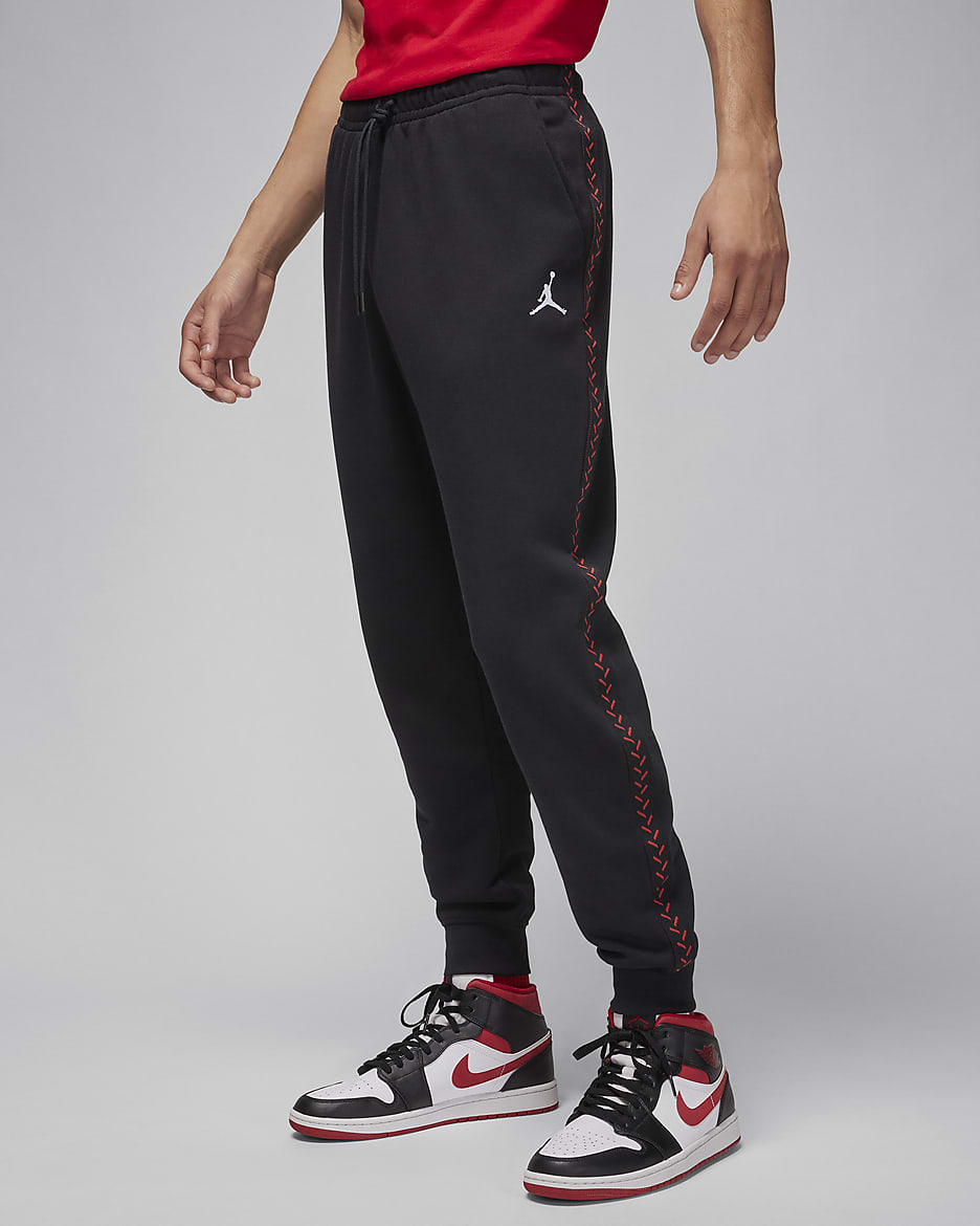 Pantaloni in fleece Jordan Flight MVP – Uomo - Nero/Dune Red
