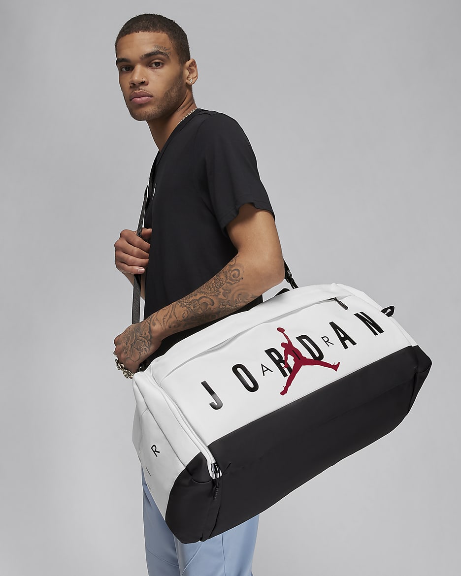 Maleta duffel (62.5 L) Jordan Velocity - Blanco